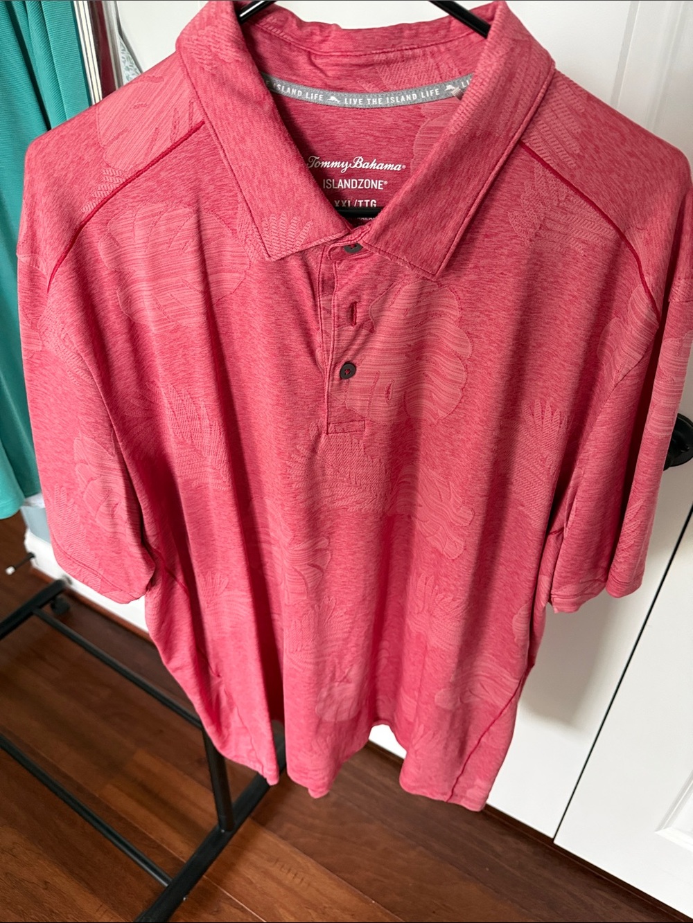Tommy Bahama Men's Coral-Red IslandZone Polo